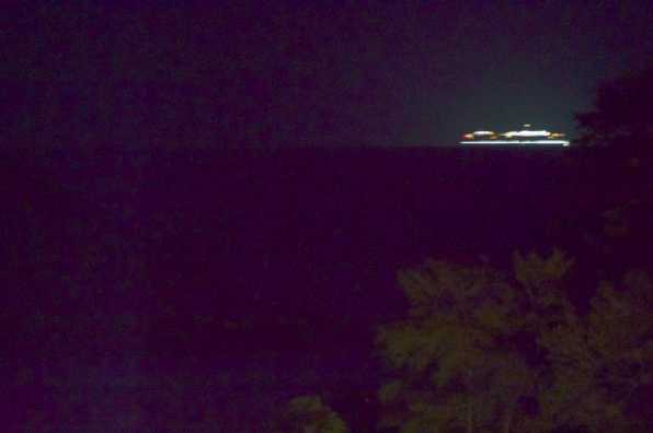 12 June 2020 - 00-12-58
Slightly easier - at least you can see this is probably a ship, another cruise ship. It's Arcadia passing the end of the river too. Going right to left (west to east).
----------------------------
Cruise ship Arcadia passes Dartmouth